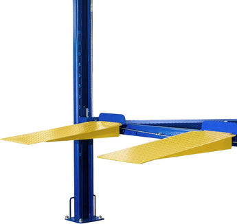 8,500 lbs 4-post car lift with caster kits for home garage auto storage and vehicle parking