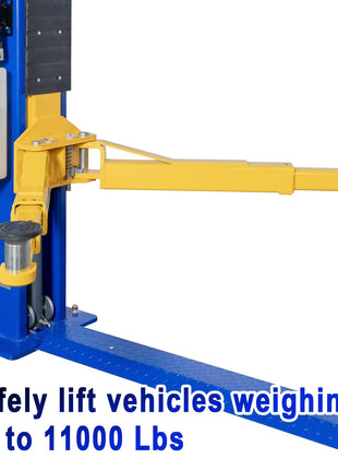 Two Post Automotive Car Lift, 12000 lbs Capacity, 220V 4HP Powerful Motor with Single Point Lock Release