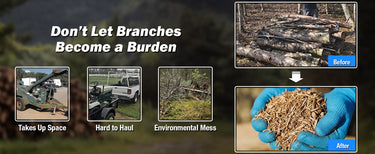 BILT HARD Wood Chipper for Branch Cleanup