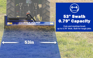 BILT HARD PTO flail mower cutting 53-inch swath
