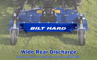 BILT HARD PTO flail mower with wide rear discharge