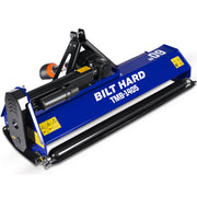BILT HARD 60" 3-Point PTO Flail Mower – 15-35HP Tractors, Category 1 Hitch, 40Cr Alloy Steel Hammer Blades, Adjustable Rear Roller, Triple Belt Drive