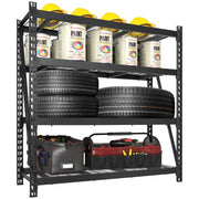 BILT HARD 72" W x 24" D Heavy Duty Garage Shelving, 72" H Storage Shelves, 5-Tier Industrial Metal Shelving Units with Adjustable Shelf, Steel Wire Utility Storage Shelves, 8000 LBS