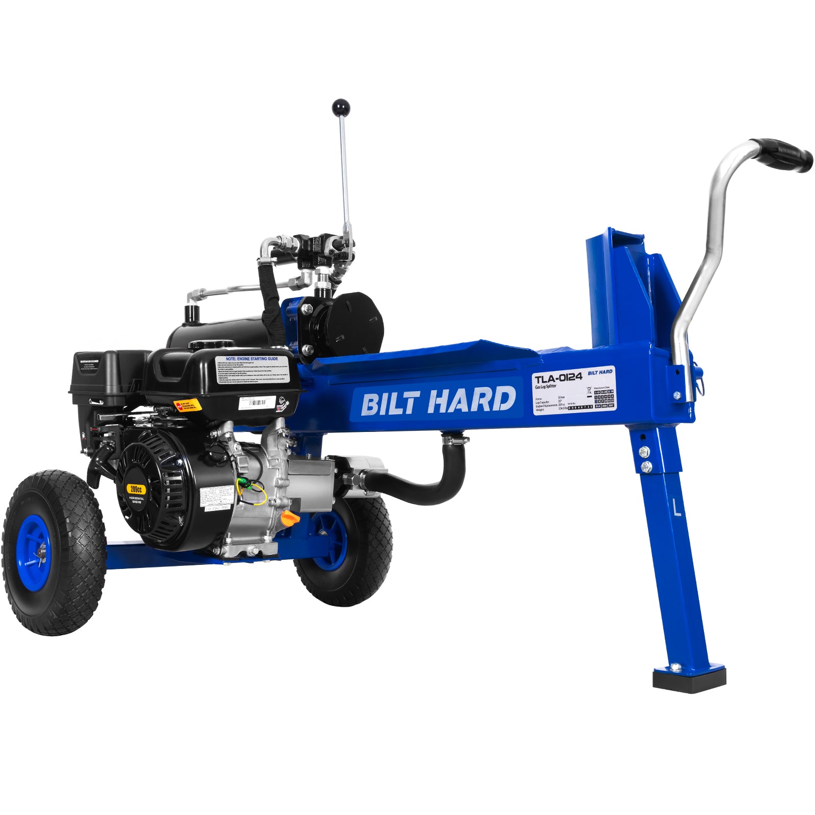 BILT HARD Full Beam 18-Ton Gas Log Splitter 7 HP 209cc OHV Engine,4