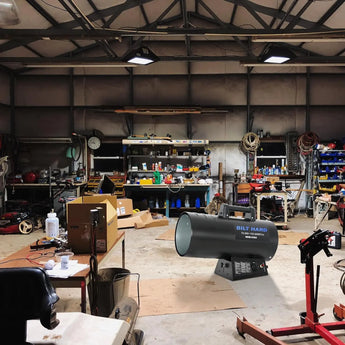 BILT HARD 125,000 BTU Forced Air Propane Heater, Adjustable Liquid Propane Torpedo Heater, CSA Listed 