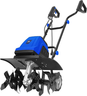 BILT HARD 18 Inch Electric Tiller Cultivator, Corded 15 Amp 6 Steel Tines Tillers for Gardening, Garden Rototiller for Soil Digging with Adjustable Wheels 