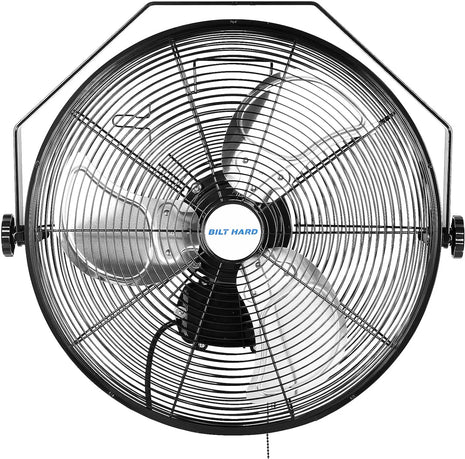 BILT HARD 18 in. 4300 CFM Outdoor Wall Mount Fan, 3-Speed Waterproof Wall Fan Industrial Grade High Velocity Outdoor Fans for Patio, Commercial, Garage, and Gazebo Use, UL Listed 