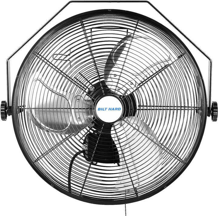 BILT HARD 18 in. 4300 CFM Outdoor Wall Mount Fan, 3-Speed Waterproof Wall Fan Industrial Grade High Velocity Outdoor Fans for Patio, Commercial, Garage, and Gazebo Use, UL Listed 