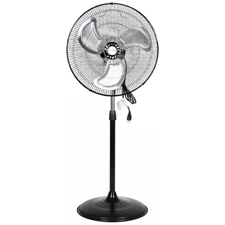 BILT HARD 18" High Velocity Pedestal Oscillating Fan, 3-Speed Industrial Standing Fan with Aluminum Blades, 3850 CFM Heavy Duty Metal Shop Fan 