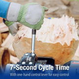 BILT HARD 20-Ton Gas Log Splitter, Hydraulic Wood Splitter with 7 HP 209cc OHV Engine, Towable Hitch, 13" Pneumatic Tires, 2 Stage Gear Pump, Steel Wedge, Firewood Splitting Machine - bilthard