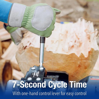 BILT HARD 20-Ton Gas Log Splitter, Hydraulic Wood Splitter with 7 HP 209cc OHV Engine, Towable Hitch, 13" Pneumatic Tires, 2 Stage Gear Pump, Steel Wedge, Firewood Splitting Machine - bilthard