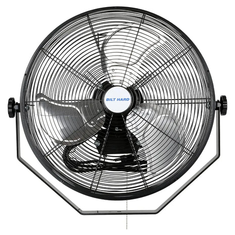 BILT HARD 20 inch Industrial Wall Mount Fan, 4600 CFM 3-Speed High Velocity Wall Fan with Sealed Motor, Heavy Duty Metal Barn Fans UL Listed 