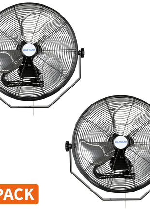 BILT HARD 20 inch Industrial Wall Mount Fan, 4600 CFM 3-Speed High Velocity Wall Fan with Sealed Motor, Heavy Duty Metal Barn Fans UL Listed 