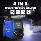 BILT HARD 200A MIG Welder, MIG/Flux Core MIG/Lift TIG/Stick 4-in-1 Welding Machine w/IGBT Inverter, 110V/220V Multi-Process Welder with Screen Display 