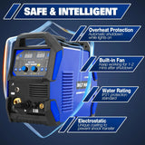 BILT HARD 200A MIG Welder, MIG/Flux Core MIG/Lift TIG/Stick 4-in-1 Welding Machine w/IGBT Inverter, 110V/220V Multi-Process Welder with Screen Display 