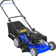 BILT HARD 201cc Push Lawn Mower, 3-in-1 Gas Lawnmower 21 Inch with 4-Cycle Engine, Bagging, Mulching and Side Discharge, Adjustable 10-Positions Cutting Height, Easy Start 