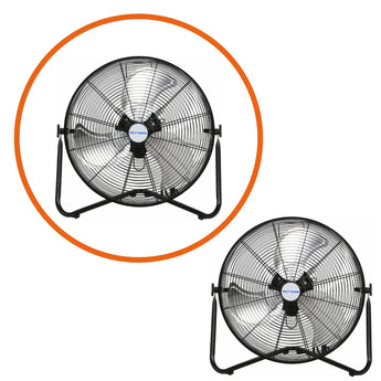 BILT HARD 20" High Velocity Floor Fan, 4600 CFM 3-Speed Industrial Shop Fan with Wall-Mounting System, Heavy Duty Metal Fan for Garage Workshop and Warehouse 