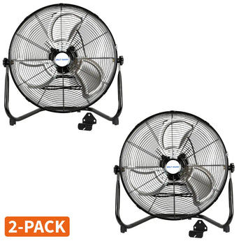 BILT HARD 20" High Velocity Floor Fan, 4650 CFM 3-Speed Heavy Duty Metal Fan with Wall-Mounting System, Industrial Shop Fan 