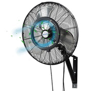 BILT HARD 20" Oscillating High-Velocity Outdoor Wall Misting Fan, 3-Speed Patio Fans for Outside, 80° Oscillation, Waterproof, Industrial Wall Mount Fan for Outdoor, UL Listed 