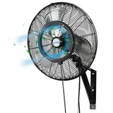 BILT HARD 20" Oscillating High-Velocity Outdoor Wall Misting Fan, 3-Speed Patio Fans for Outside, 80° Oscillation, Waterproof, Industrial Wall Mount Fan for Outdoor, UL Listed 