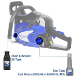 BILT HARD 22 Inch Gas Chainsaw, 56cc 3.1 HP Gas Power Chain Saw with Automatic Oiler, 2-Cycle Engine, Petrol Handheld Gasoline Chainsaws for Wood Cutting, EPA Certified 