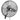 BILT HARD 24 in. 6300 CFM Outdoor Oscillating Wall Fan, 3-Speed Heavy Duty Outdoor Waterproof Wall Fans, High Velocity Outdoor Fans for Patio, Industrial, Commercial, Warehouse and Jobsites, UL Listed 