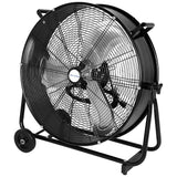 BILT HARD 24" 8100 CFM High Velocity Industrial Drum Fan, 3-Speed Heavy Duty Metal Shop Fan, UL Listed 