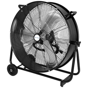 BILT HARD 24" 8100 CFM High Velocity Industrial Drum Fan, 3-Speed Heavy Duty Metal Shop Fan, UL Listed 