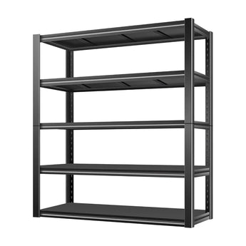 BILT HARD 2500LBS 48" W x 18" D x 72" H Garage Shelving, 5-Shelf Industrial Storage Shelves Heavy Duty, Metal Shelving Units with Adjustable Shelf, Steel Utility Shelves 