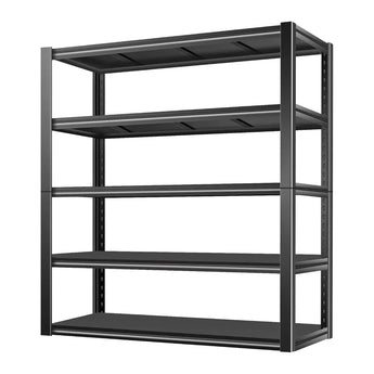 BILT HARD 3000LBS 48" W x 24" D x 72" H Garage Shelving, 5-Shelf Industrial Storage Shelves Heavy Duty, Metal Shelving Units with Adjustable Shelf, Steel Utility Shelves 