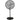 BILT HARD 30" High-Velocity Industrial Pedestal Fan - 3-Speed, Adjustable Height, Aluminum Blades 