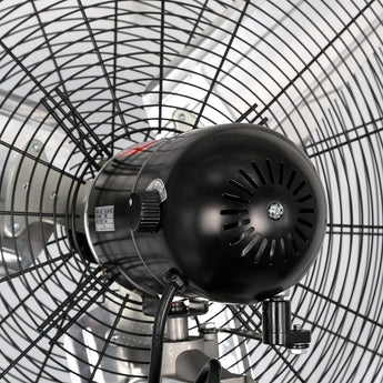 BILT HARD 30" High-Velocity Industrial Pedestal Fan - 3-Speed, Adjustable Height, Aluminum Blades 