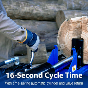 BILT HARD 35-Ton Full Beam Gas Log Splitter: 10hp 301cc OHV Engine, 23" Stroke 