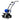BILT HARD 46cc 4-Cycle 1.9HP Gas Tiller Cultivator – 16" Heavy-Duty Steel Tines, Adjustable Wheels & Cushioned Handles for Powerful Plowing, Tilling & Weeding in Gardens & Farms 