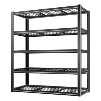 BILT HARD 48" W Garage Shelving 2500 LBS, 72" H x 18" D Storage Shelves, Heavy Duty 5-Tier Metal Shelving Units with Adjustable Shelf, Steel Wire Utility Shelving 