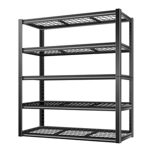 BILT HARD 48" W x 24" D Garage Shelving 3000 LBS, 72" H Storage Shelves, Heavy Duty 5-Tier Metal Shelving Units with Adjustable Shelf, Steel Wire Utility Shelving 