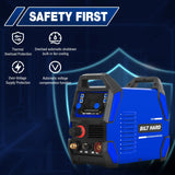 BILT HARD 50A Plasma Cutter, 110V/220V Dual Voltage Pilot Arc Plasma Cutter Machine, 5/8 inch Maximum Cut, IGBT Plasma Cutting Machine with Display Screen 
