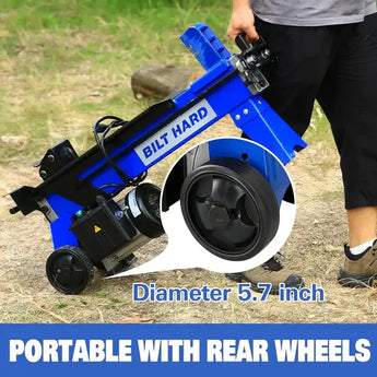 BILT HARD 6.5-Ton Electric Log Splitter, 15Amp Hydraulic Wood Splitter 