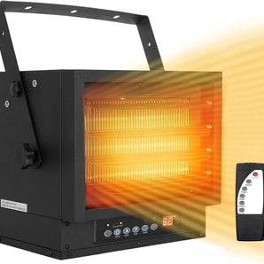 BILT HARD 7500W Electric Garage Heater, 240V Digital Fan-Forced Ceiling Mount Heater with Remote, Hardwired Shop Garage Heater with Thermostat, Overheat Protection, Timer, Ideal for Workshop 