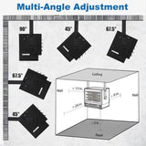BILT HARD 7500W Electric Garage Heater, 240V Digital Fan-Forced Ceiling Mount Heater with Remote, Hardwired Shop Garage Heater with Thermostat, Overheat Protection, Timer, Ideal for Workshop 