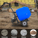 BILT HARD Electric Cement Mixer, 4 Cu.Ft. Poly Drum Concrete Mixer Heavy Duty, Portable Power Cement Mixing Tools for Stucco, Mortar, Fodder 