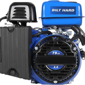 BILT HARD Gas Engine 79cc 2 HP, Gas Motor for Log Splitter, Pressure Washer and Water Pump, EPA & CARB Certified, 4 Stroke OHV Horizontal Shaft with Recoil Start 