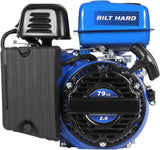 BILT HARD Gas Engine 79cc 2 HP, Gas Motor for Log Splitter, Pressure Washer and Water Pump, EPA & CARB Certified, 4 Stroke OHV Horizontal Shaft with Recoil Start 