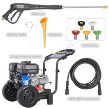 Load image into Gallery viewer, BILT HARD Gas Pressure Washer, 2.5 GPM 3500 PSI, 224cc Engine 5 QC Nozzle Tips Axial Pump Pressure Washers Gas Powered Green,Orange,White 