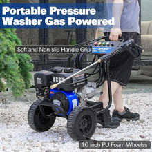 Load image into Gallery viewer, BILT HARD Gas Pressure Washer, 2.5 GPM 3500 PSI, 224cc Engine 5 QC Nozzle Tips Axial Pump Pressure Washers Gas Powered Green,Orange,White 