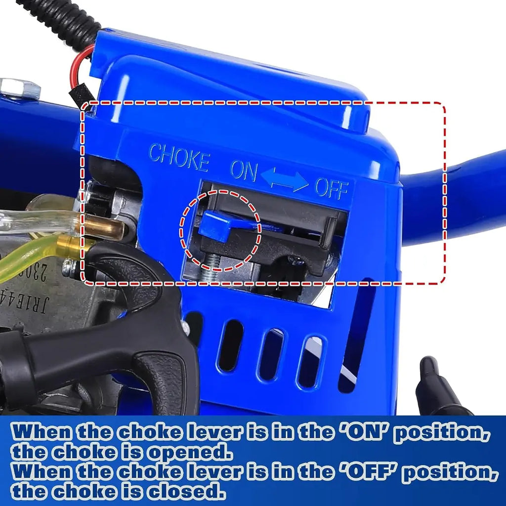 BILT HARD Post Hole Digger Gas Powered, 52cc 2.4 HP 2 Stroke Engine Earth Auger with 8" Drill Bit, EPA Compliant Post Hole Auger 