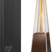 BILT HARD Pyramid Patio Heater, 48,000 BTU Outdoor Patio Heater with Wheels and Cover,Triple Protection System, Quartz Glass Tube Propane Heater for Commercial & Residential, Brown 