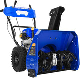 BILT HARD Snow Blower Gas Powered, 24 Inch 2-Stage Self-Propelled 212cc Engine with Electric Start, LED Headlight, 13" Snow Terrain Tires 