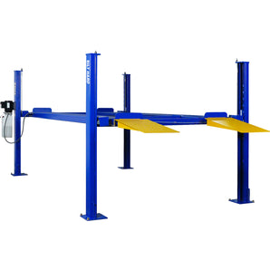 BILT HARD 4-Post Car Lift – 8,500 lbs Capacity, Includes Caster Kits, Ideal for Home Garage Auto Storage & Parking