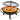Hykolity 41" Large Size 2 in 1 Outdoor Fire Pit with Grill, Heavy Duty Steel Wood Burning Firepalce, Fire Bowl with Antiqued Copper Finish for Bonfire Patio Backyard 